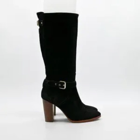 Coach Shoes - COACH‎ Beverly Suede Mid-High Boots Black
